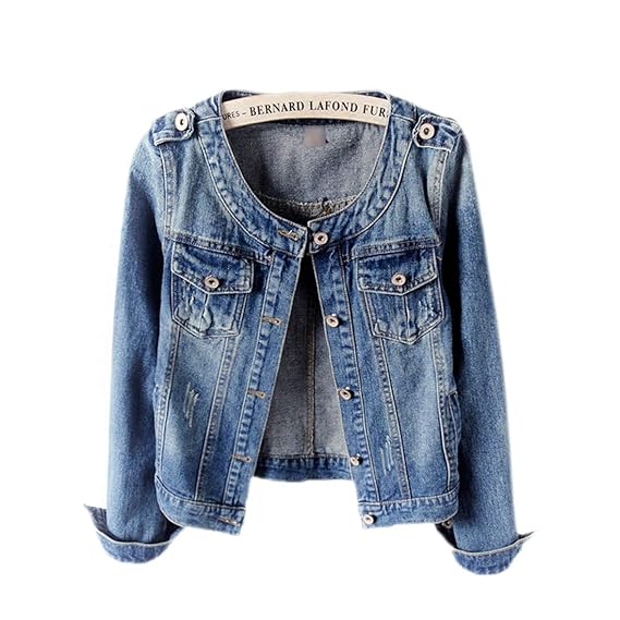 amazon cropped denim jacket