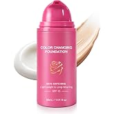Color Changing Foundation, Color Changing Foundation for Mature Skin, Concealing Fine Lines and Wrinkles, Deep Hydration &amp; Refines Pores (1 Pack)