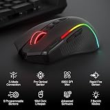 Redragon M612 PRO RGB Gaming Mouse 8000 DPI 9 Programmable Buttons BT/2.4G view 2