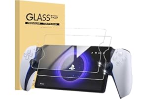 HCHNH 𝐔𝐩𝐠𝐫𝐚𝐝𝐞𝐝 Screen Protector for Playstation Portal - 2 Pack PS5 Portal Portable Tempered Glass Screen Protector Accessories (Real Machine Mold Making)(Military Grade Shatterproof)