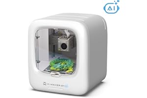 AOSEED AI-Powered X-Maker Joy 3D Printer for Kids, Fully Assembled Mini 3D Printer with Up to 400mm/s Speed, Auto Leveling, 1500+ Models & 16+ Modules, Includes 1 PLA Filaments for Home and School Use