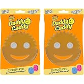 Scrub Daddy Holder for Sink Caddy Dish Sponge &amp; Cleaning Organiser, Quick Dry Kitchen Accessory, Bathroom Organiser, Washing Accessories, Under Sink Sponge Holder 2 Pack