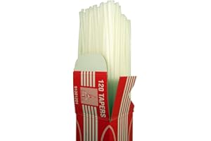 CATHEDRAL CANDLE COMPANY Cathedral Brand Wax Lighting Taper Sticks, 1/8 Inch x 16 Inch, Box of 120