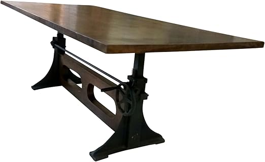 Esstisch Esszimmer Tisch Massiv Holz 220x100 Industrial Design Loft Crank Table Amazon De Kuche Haushalt