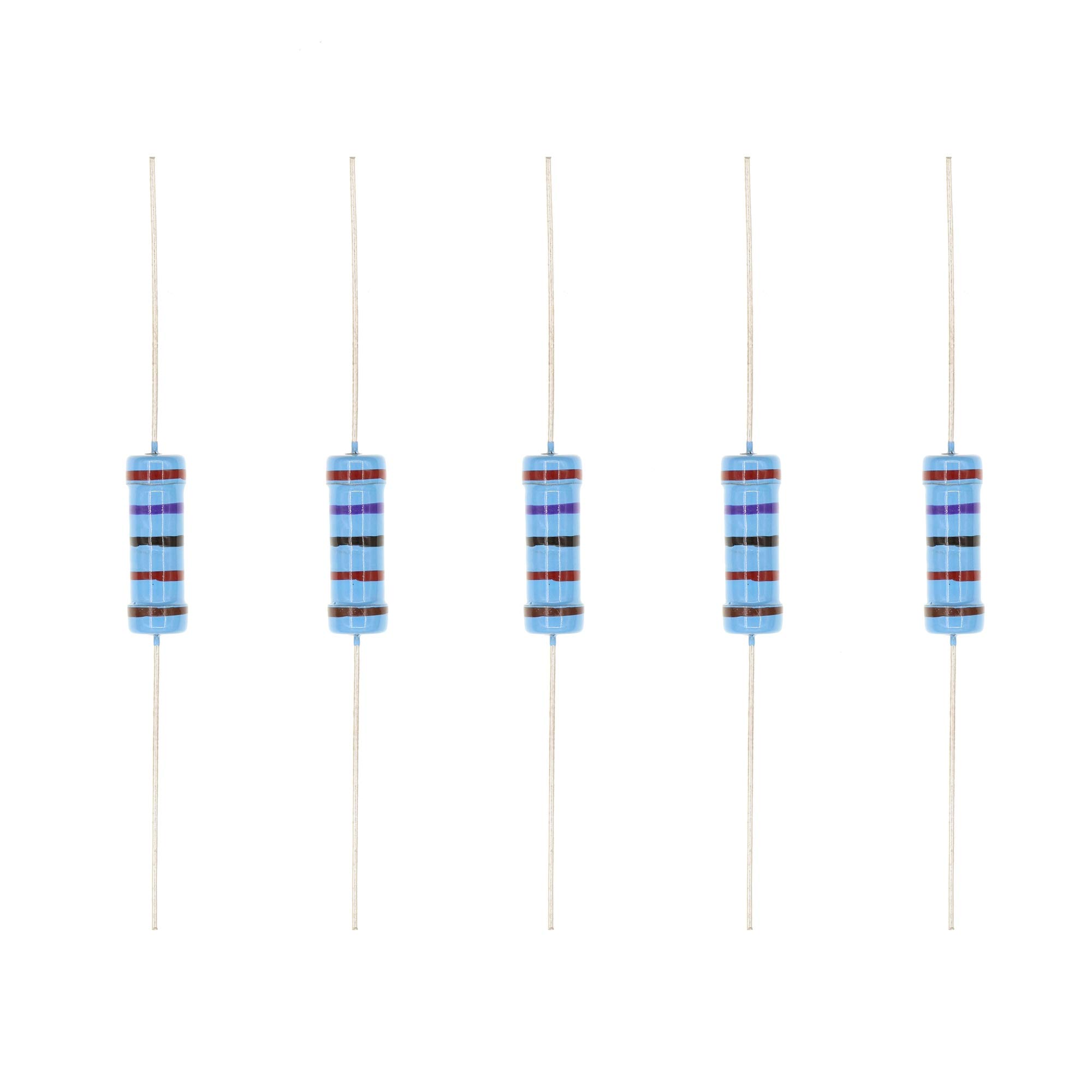 HUABAN 20PCS 3W 3 Watts 27K Ohm 1% Metal Film Resistor