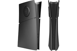for PS5 Slim Faceplate Cover with Cooling Vents, Replacement Cover Plates Custom Skin Case ABS Housing Shell for PS5 Slim Con