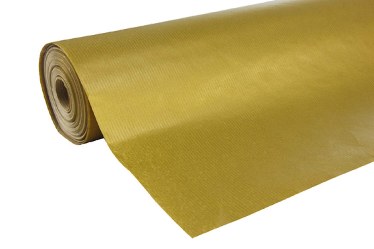 Clairefontaine 507575C - A Single-Colour Recycled Kraft Paper Reel or - Dimensions: 50x0.70m - 60g - Colour: Gold - Recycled Paper, Ideal for Gift Wrapping