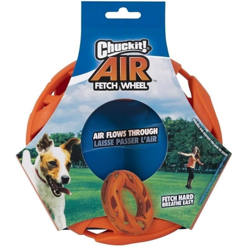 Chuckit! Air Fetch Wheel – Lightweight Dog Toy for Durable Playtime, Perfect for Exercise (Pack of 1)