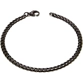 Black Titanium 4MM Curb Link Bracelet