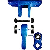 ABUSA Heavy Duty Blue Swing Hangers Screws Bolts Included Over 5000 lb Capacity Playground Porch Yoga Seat Trapeze Wooden Sets Indoor Outdoor 2 Pack