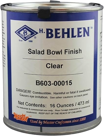 Behlen Salad Bowl Finish Pint Amazon Co Uk Kitchen Home