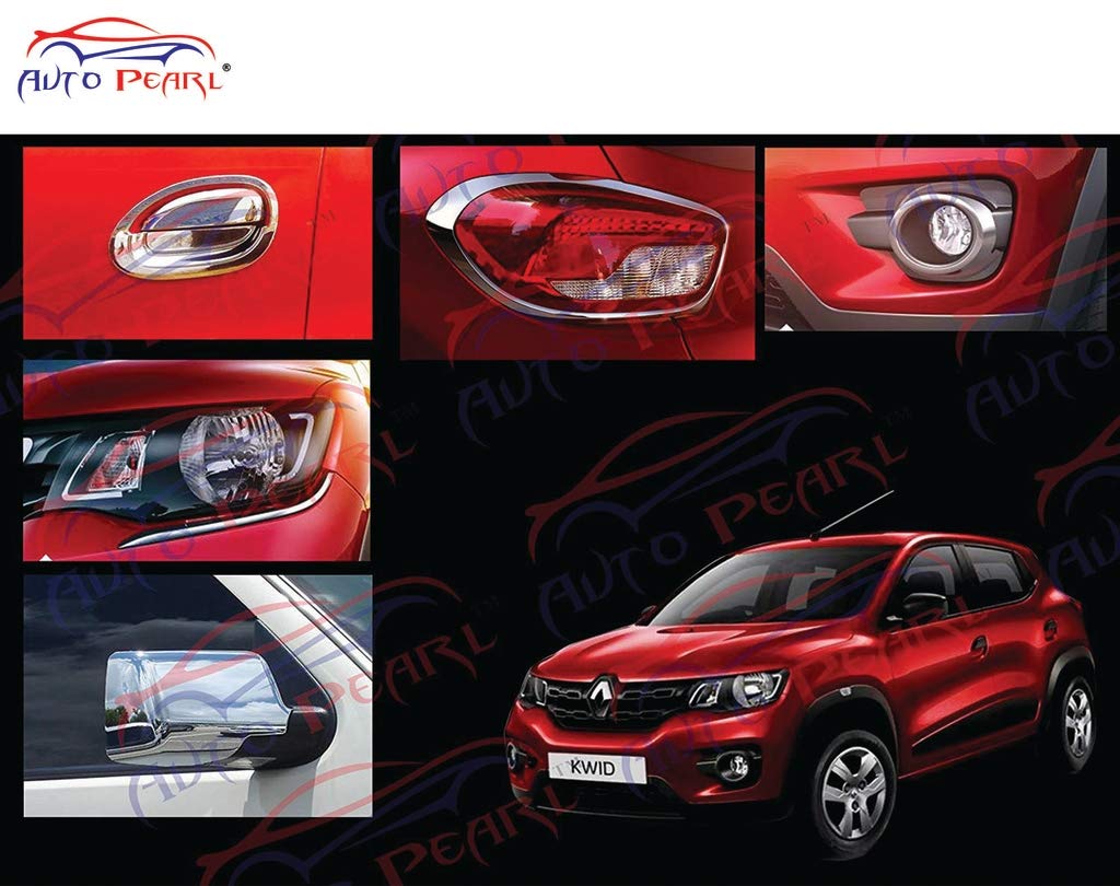 Autopearl Auto Pearl Chrome Plated Accessories for Renault Kwid Set