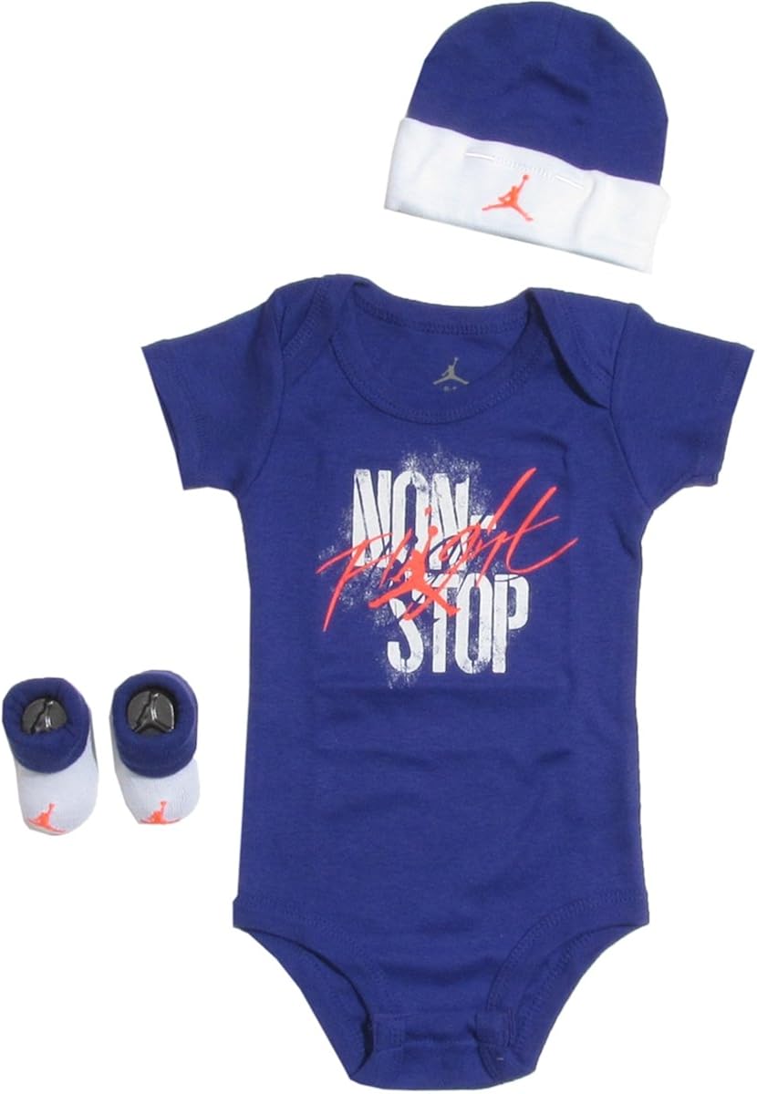 Jordan Baby Clothes NonStop Flight 3 Piece Set (06M) Blue