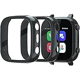 SimpleThings 2Pack Screen Protector Compatible with Cosmo JrTrack 3 and 4 Kids Smart Watch, Hard PC Case with HD Clear Tempered Glass Screen Protector for Kids Boys Girls