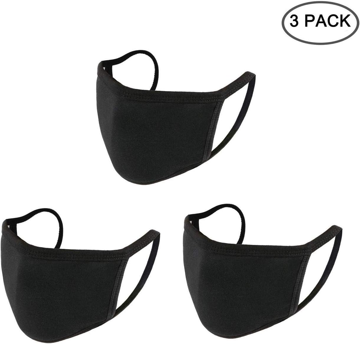 Face Filters Reusable Anti Dust Unisex Mouth Filter Breathable Earloop Anti Smoke Pollution for Cycling, Running, Outdoor Sports(3 Pack)