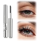 2026 New Metal Wand Mascara, Tubular Eyelash Primer Waterproof Long Curling Iron Wand Mascara, Brushless Mascaras for Natural and Non-smudged Eyelash (Black)