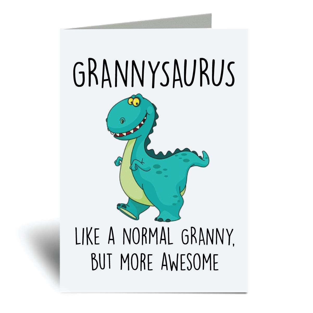 60 Second Makeover Limited Grannysaurus Greeting Card Granny Gran Dinosaur Mothers Day Funny Birthday Cards Present Mothers Day Grandparents Granny Gifts For Women A6 Envelope Included