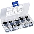 300PCS M2 x 3-20mm 12.9 Grade Black Hex Socket Screw Bolt and Nut Kit Alloy Steel Button Head Socket Bolts