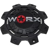 WRX-8899FSB / Worx Alloy 8-Lug Satin Black Dually Front Bolt On Center Cap