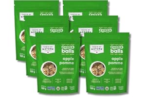Taste of Nature Organic Nut & Seed Snack Balls – Apple Flavor, Gluten-Free & Vegan Energy Bites – Non-GMO, Plant-Based Health