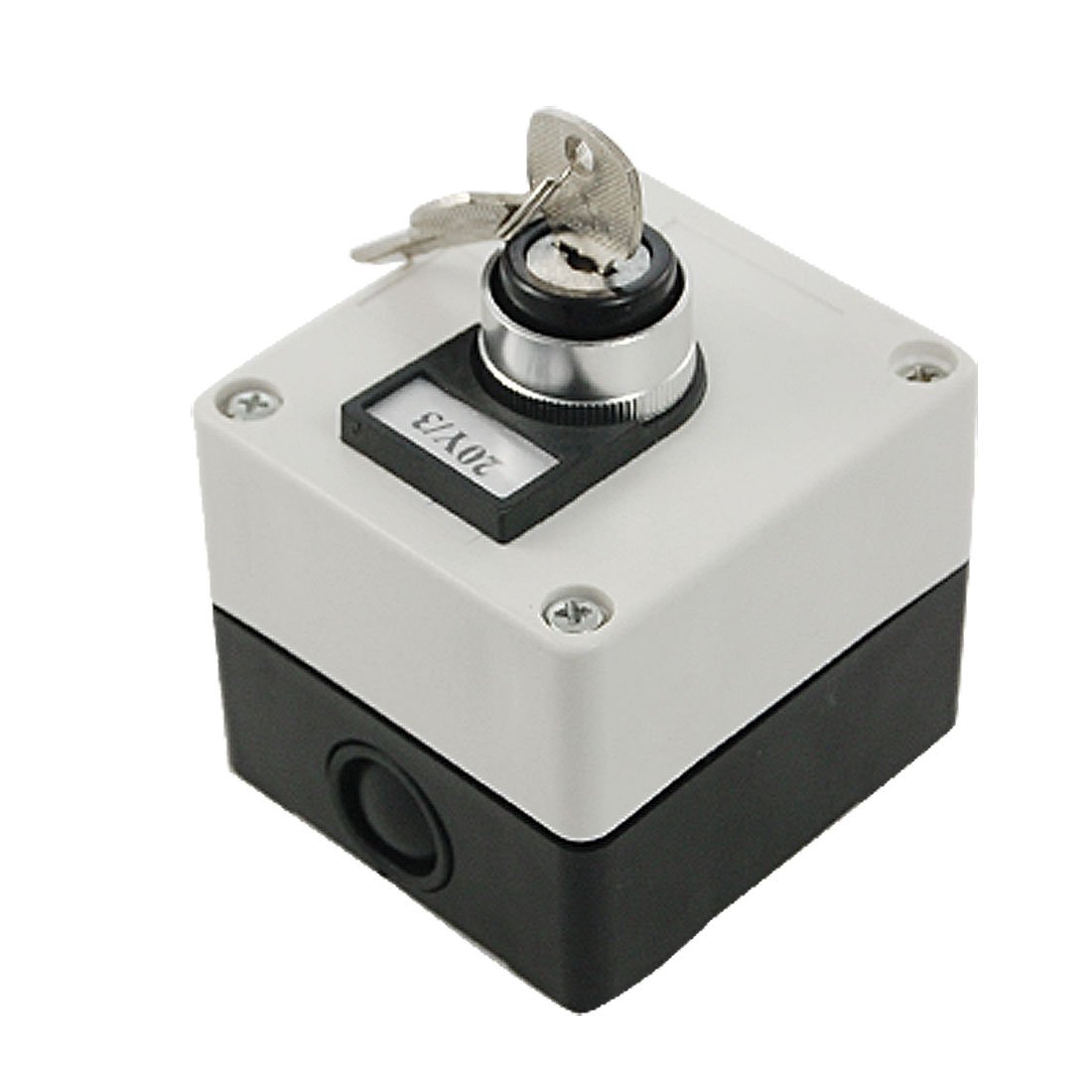 Sourcingmap AC 660V 10A Three 3 Position Key Lock Rotary Selector Select Switch Station