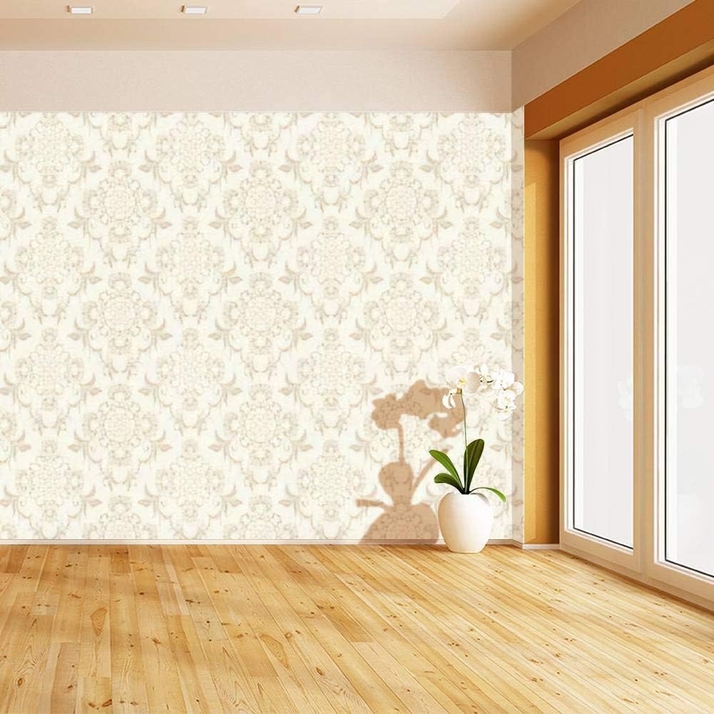 HIMURAL Seamless Floral Ornament on Self Adhesive Peel and Stick Wallpaper Self Stick Mural Photos Home Wall Paper Sticker Wall Mural Decals Fresco Posters Removable