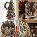 Pine Cones, JUSTDOLIFE 100PCS Christmas Pinecone Ornaments Xmas Tree Ornaments Natural Wood Christmas Tree Decoration Crafts Home Ornament for Home Party Holiday Decor(7 Ounce)