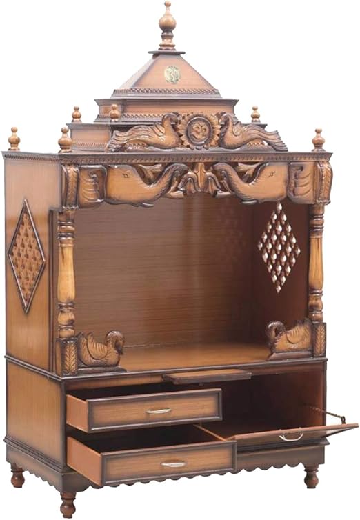 Amazon Com Templo De Madera De Makan Templo De Puja Templo De
