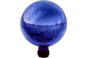 Echo Valley 8100 10-Inch Glass Gazing Globe, Mirror Finish, Blue
