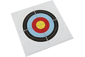 Archery Target Paper, 30 Pack 60cm Archery Target Paper Full Rings Archery Compound Anti Curve Bows and Arrows Competitive Ta