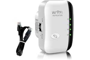 WiFi Range Extender, WiFi Signal Booster Wireless Signal Amplifier 2.4GHz 300Mbps Band up to Internet Range Booster with Inte
