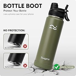Swigina [2-IN-1 LID] Insulated Water Bottle with