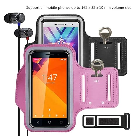 pinlu [2 Pack] Anti-Schweiß und Licht Sport Armband Fitness Für OUKITEL U7 Pro, Oukitel C3, Oukitel K7000, Oukitel U2, Oukite