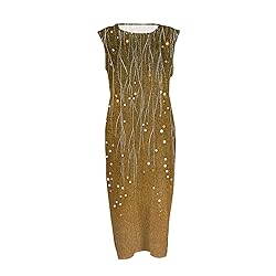 Womens Dresses Formal Summer Fall Cotton Linen Midi
