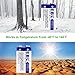EBL Advanced 9V 1200mAh Lithium Batteries (Non-Rechargeable), 4 Packs