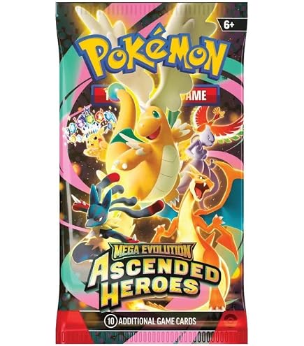 Amazon.com: Pokemon TCG: Mega Evolution: Ascended Heroes: 2-Pack
