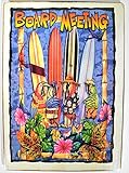 BOARD MEETING Tiki Bar Sign Beautiful Beach Parrots Drinking Surf Sunset Palm Tree Tropical Island Decor
