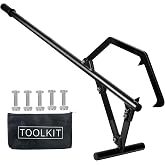 EELLAO 50.9inch Timberjack Log Lifter, Adjustable Log Roller Cant Hook, Heavy Duty Steel Logging Tools Log Jack for Rolling Logs Ups to 25" in Dia