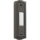 Quorum 7-301-44 Traditional Door Chime Button from Door Chimes Toasted Sienna Collection in Bronze/Dark Finish,