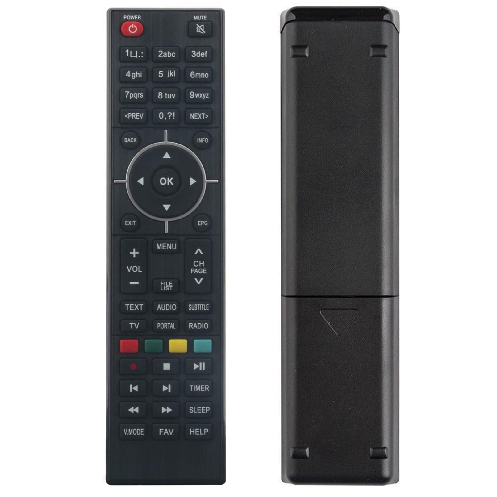 VINABTY Remote Control fit for Zgemma Star Satellite Receiver H2s HS H2h H5.2s H5 H7 H.7C H.2H H2H H3.2TC H32TC H4 H5.2S H52S H5.2TC H95 H9S H.S H52TC H.2S H2S H7C H.7S H7S H9.2S