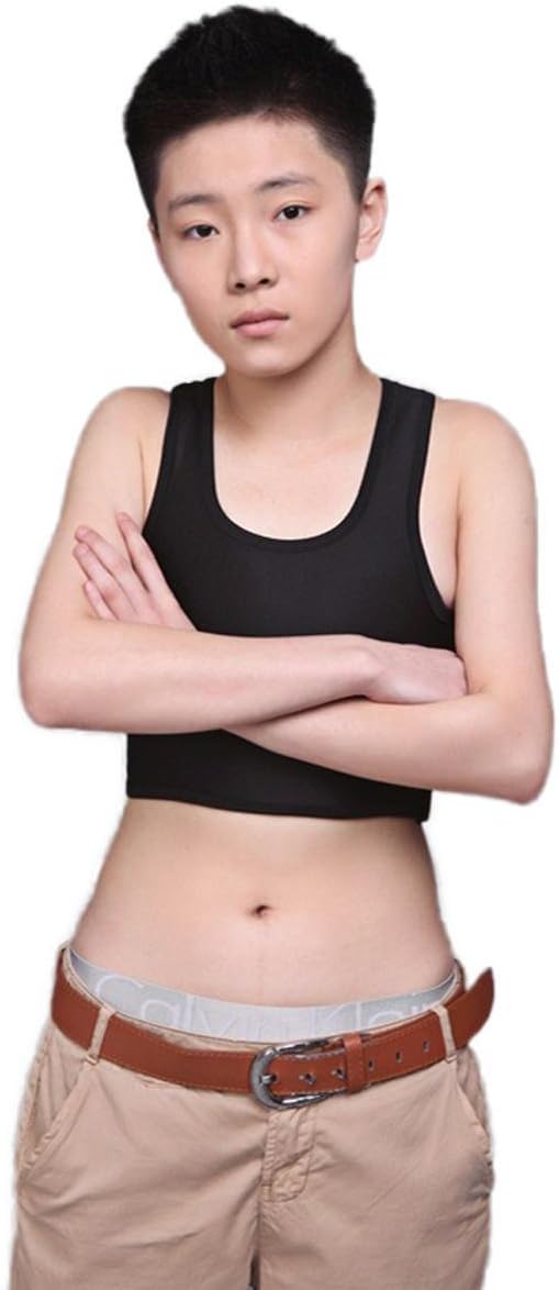 FANEO Health t Tomboy Short Corset Corset Vest-Black Cheap Chest Breast Binder Corsets