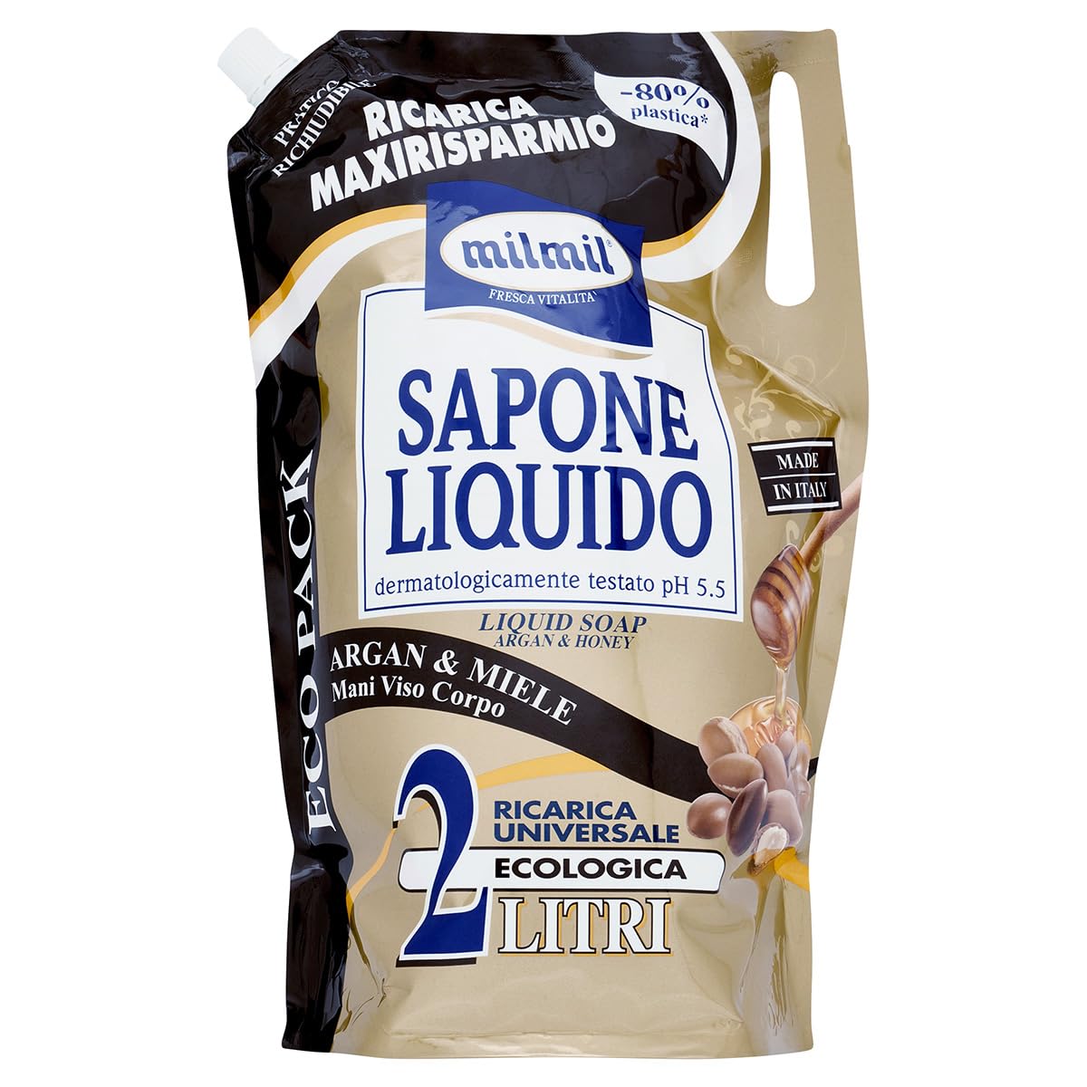 Mil Mil Sap Liq Busta Ric.Argan 2L