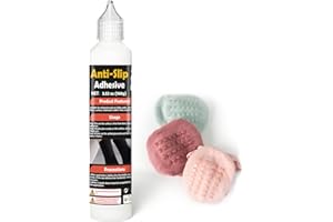 WAN2TLK Sock Stop Glue 100ml, Clear Non-Slip Glue is Latex-Free and Water-Based, Odorless and Washable, Sock Anti Slip Adhesive for Hangers, Carpets, Bathroom Mats