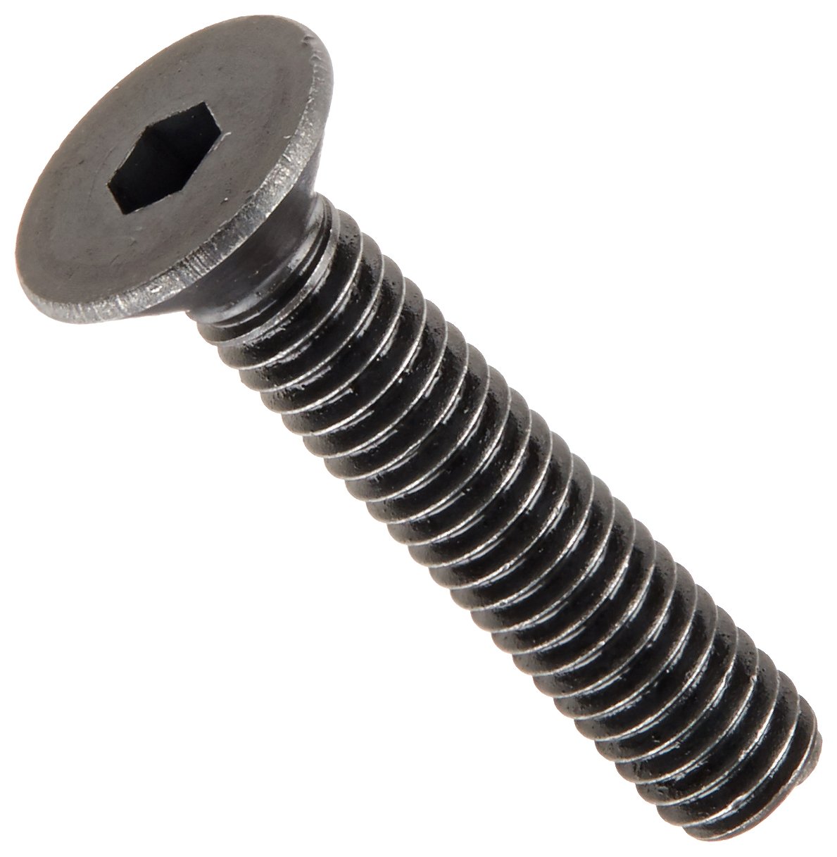 Unbrako 1106741 Alloy Steel Socket Cap Screw, Black Oxide Finish, Flat