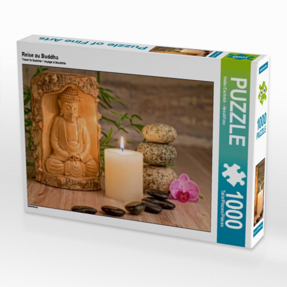 CALVENDO Puzzle Travel to Buddha 1000 Pieces Layered Size 64 x 48 cm Photo Puzzle Picture by HeschFoto