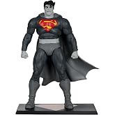 DC Multiverse The Dark Knight Returns Fig. Superman Black &amp; White Gold Labe | DC Multiverse The Dark Knight Returns 7 Inch Action Figure Exclusive - Superman Black &amp; White Edition Gold Label