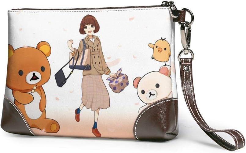 Amazon リラックマ クラッチバッグ 手持ちバッグ メンズ レザー 2way ショルダー ブランド人気 カジュアル 軽量 大容量 ファスナー Adeka シューズ バッグ