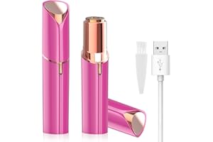 LAIKME Facial Hair Remover for Women - Removal Shaver for Women - USB Rechargeable Lady Face Razor Trimmer for Face Lips Chin Peach Fuzz Arms Legs and Bikini Line
