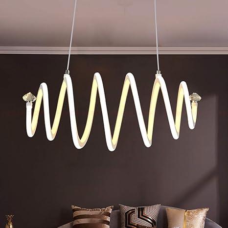 Led Esstisch Esszimmer Lampe Dimmbar Pendelleuchte Modern Fruhling Design Kristall Hangelampe Chic Acryl Metall Fernbedienung Decke Leuchten Fur Wohnzimmer Schlafzimmer Kuche Couchtisch Lampen Amazon De Beleuchtung