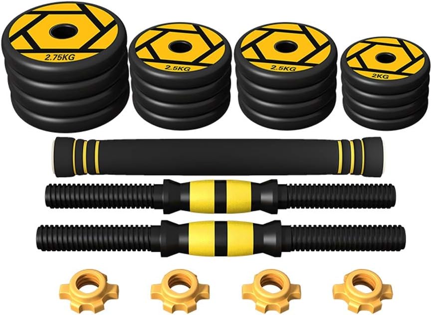Queen Boutiques Dumbbell Set Adjustable Weight Gym Barbell Rubber Dumbbell Fitness Equipment Men and Women Family Fitness Training